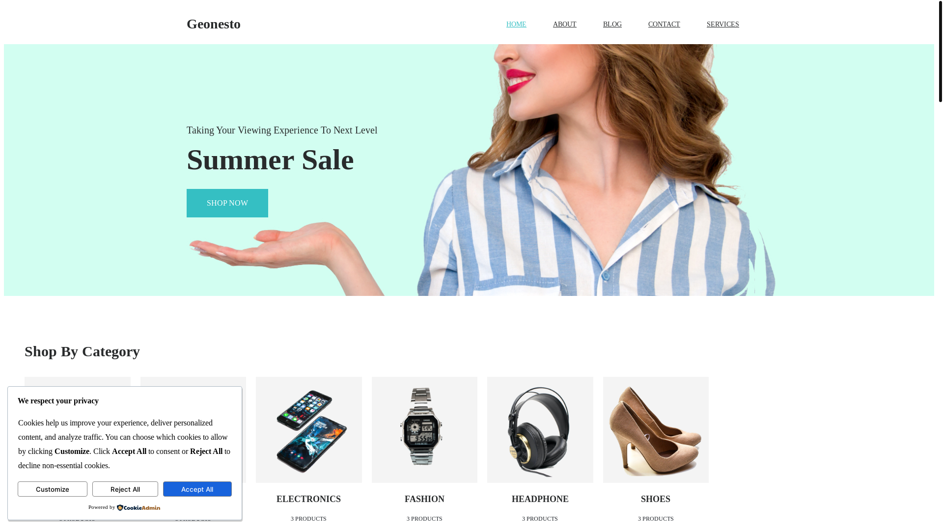website screenshot of https://geonesto.com/
