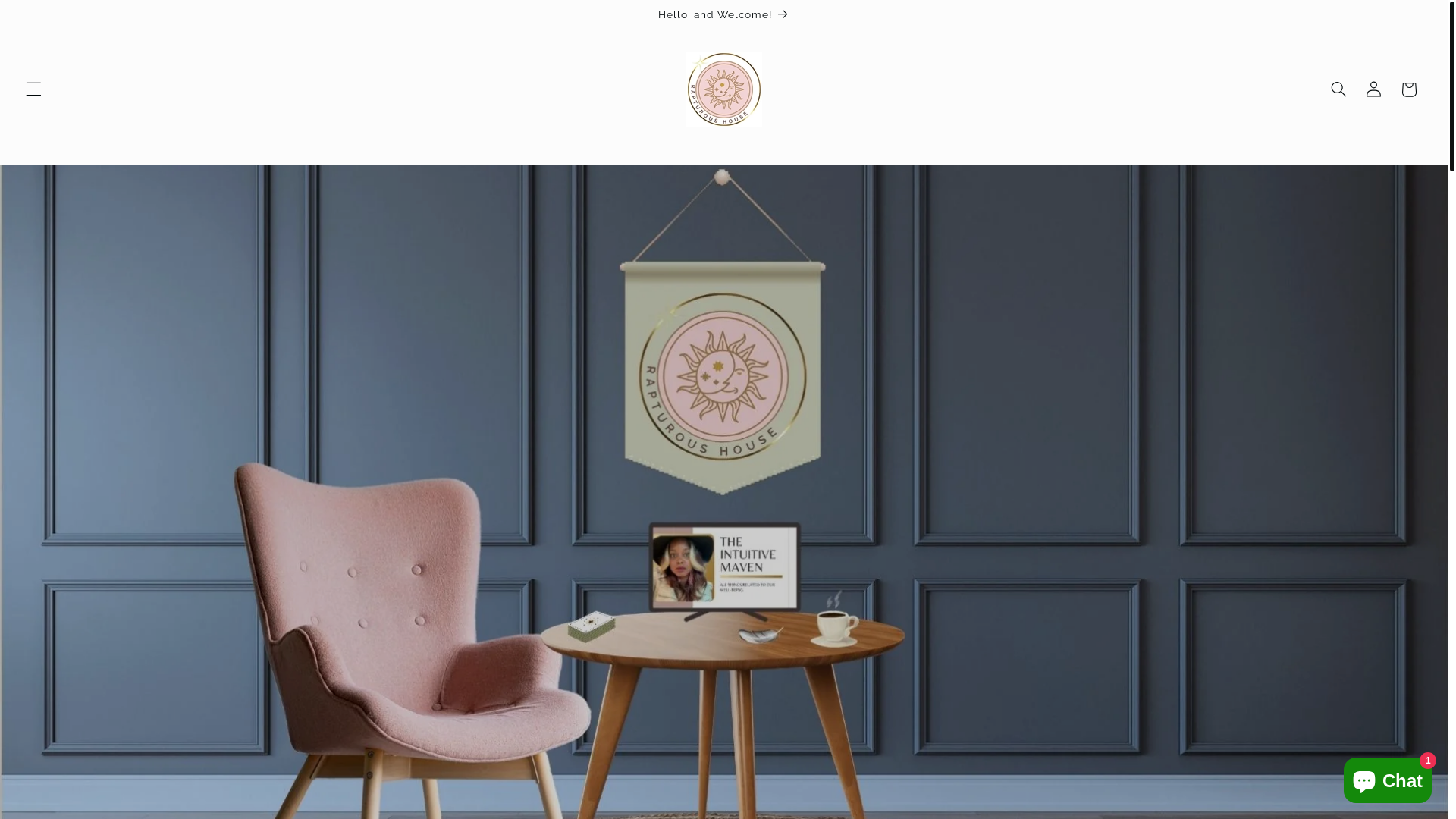 website screenshot of https://theintuitivemaven.com/