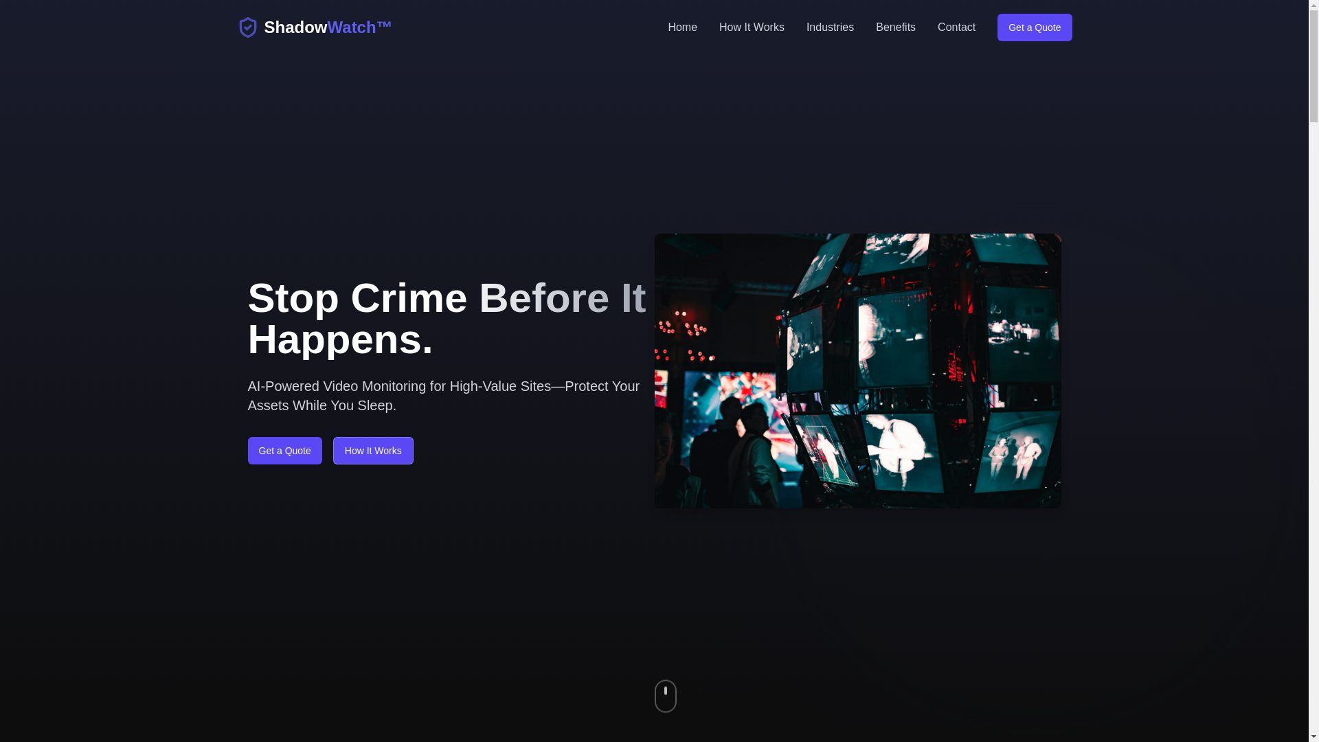 website screenshot of https://getshadowwatch.com/