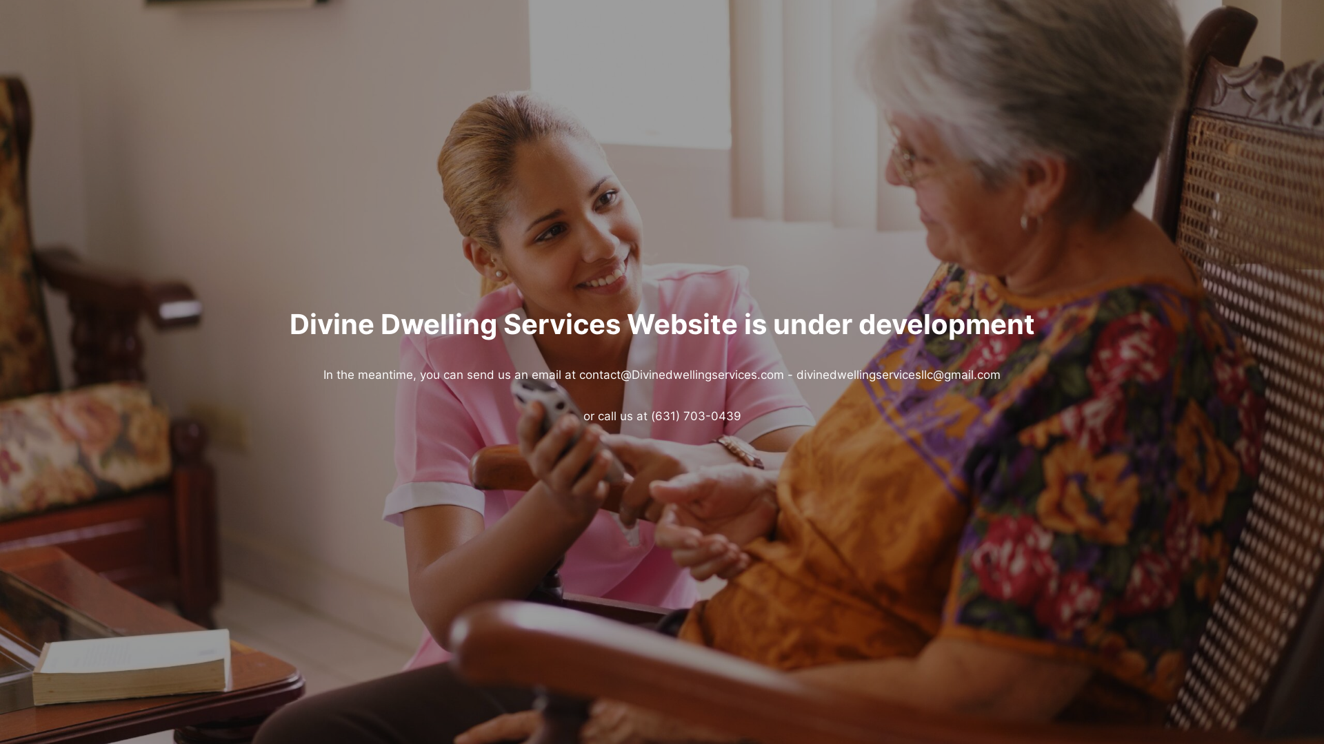 website screenshot of https://divinedwellingservices.com/