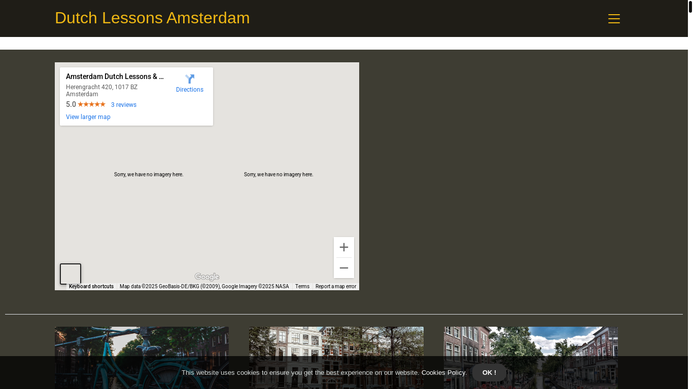 website screenshot of https://dutch-lessons-amsterdam.pages.dev/