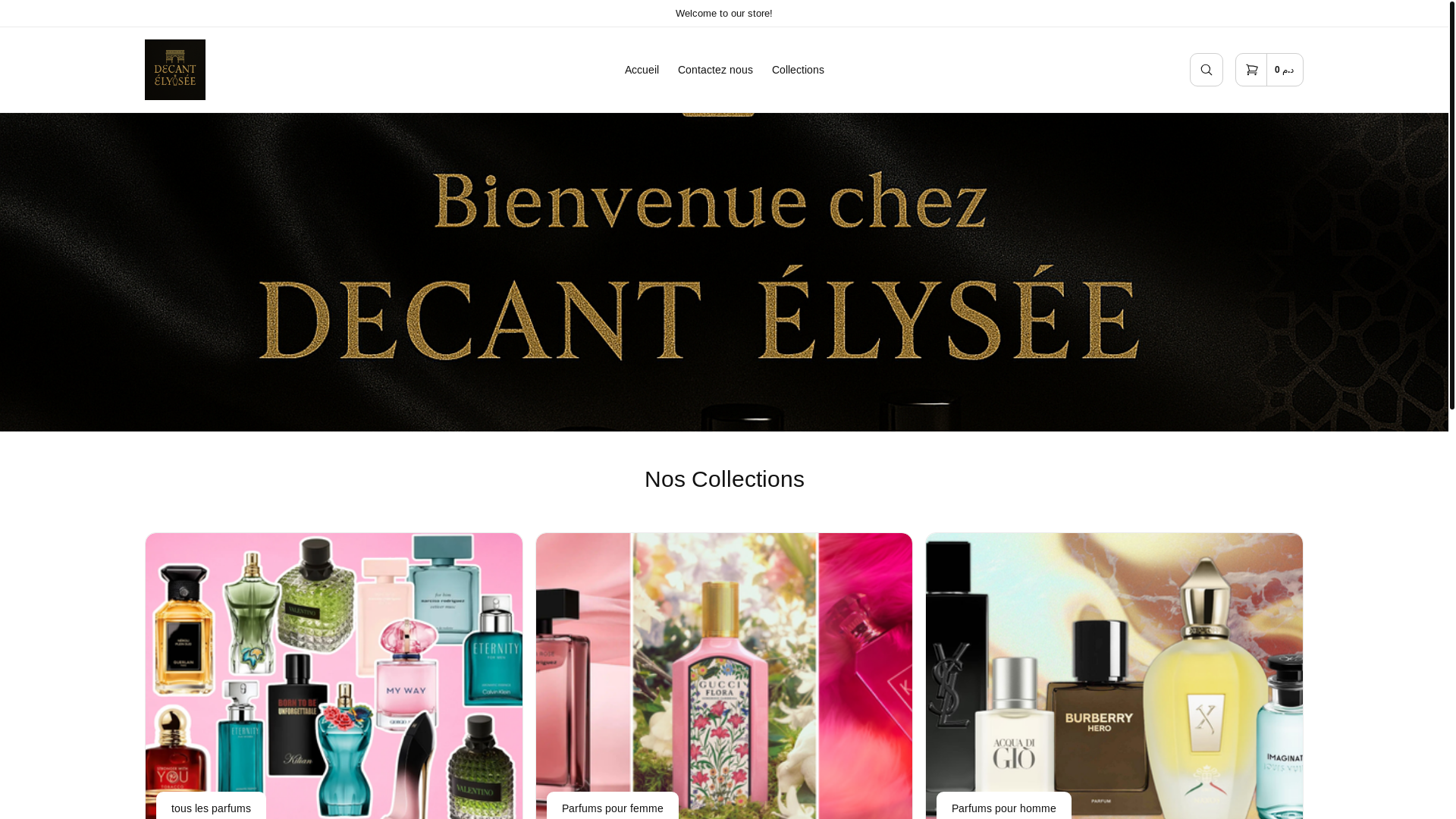 website screenshot of https://decantelysee.com/