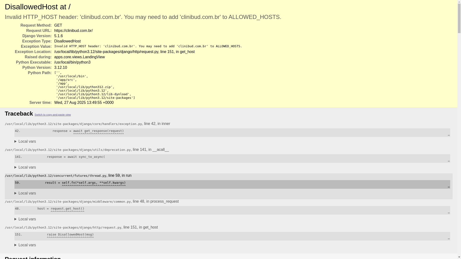 website screenshot of https://clinibud.com.br/