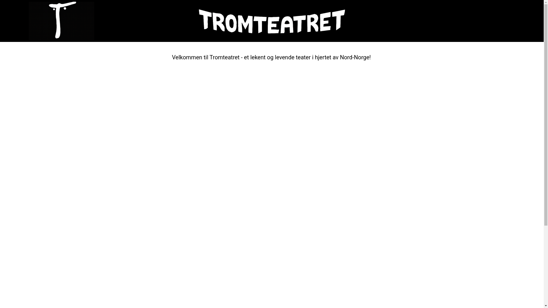website screenshot of https://tromteatret.no/