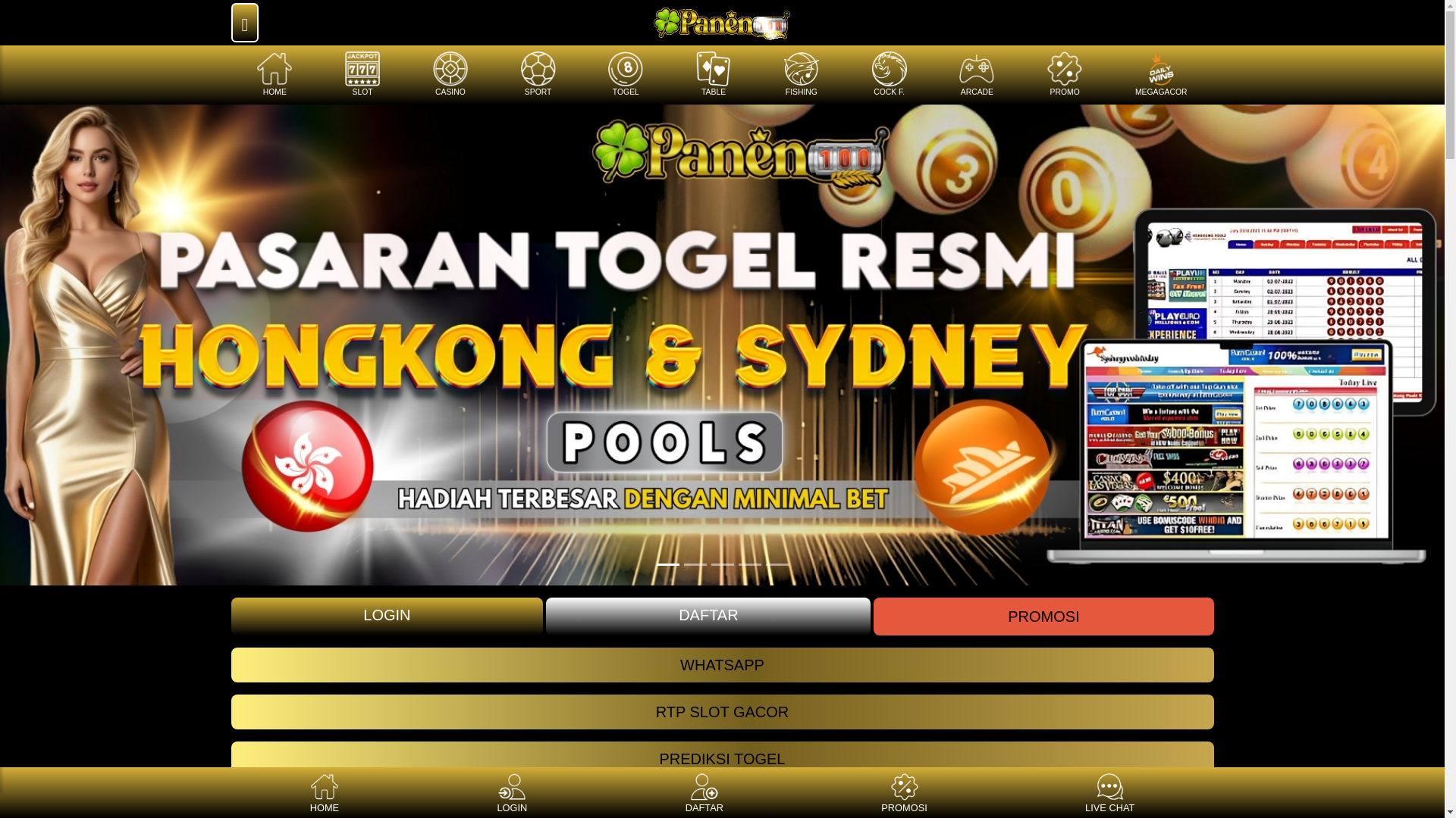 website screenshot of https://panen100.cc/