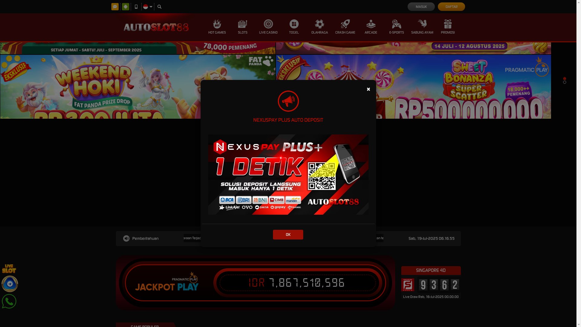 website screenshot of https://aautoslot88.icu/