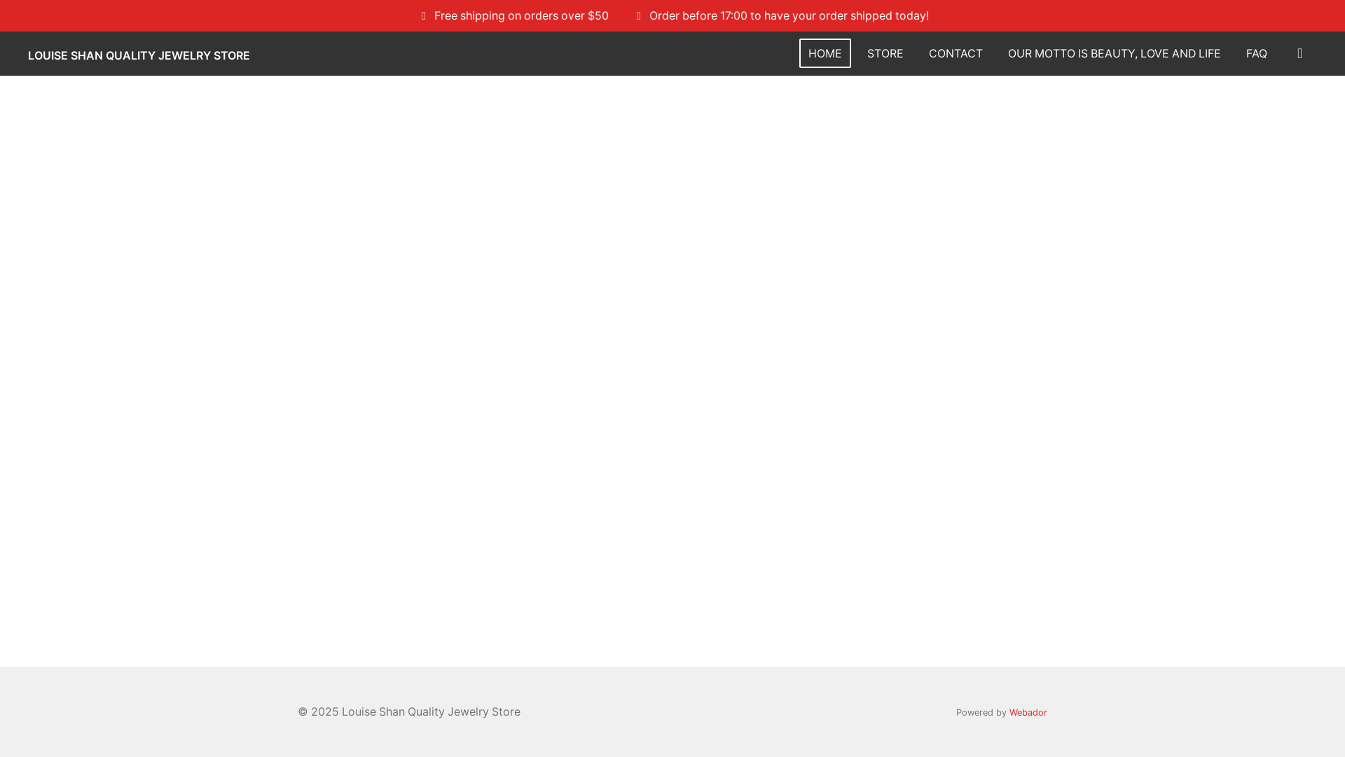 website screenshot of https://louiseshanqualityjewelrystore.com/