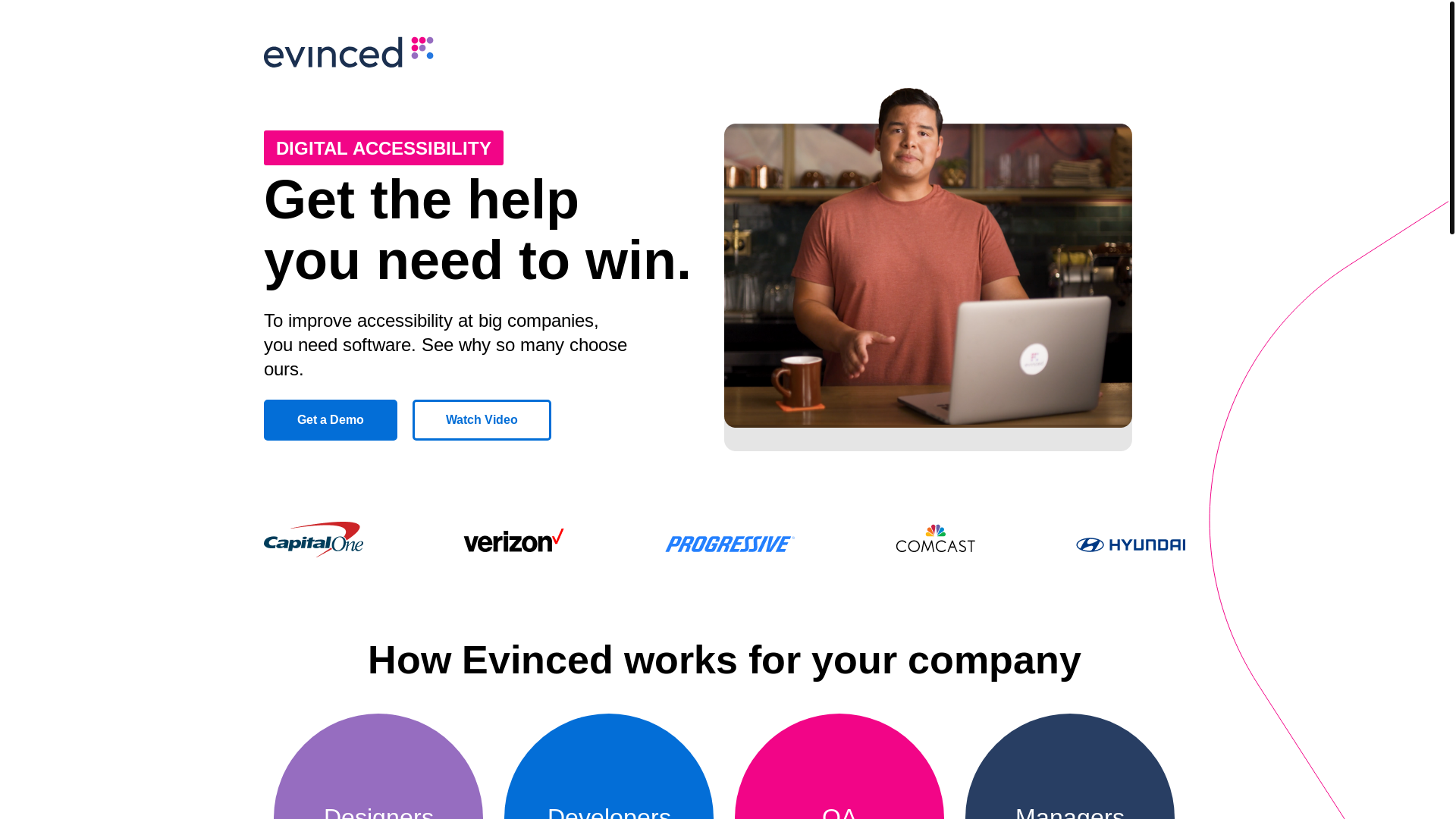 website screenshot of https://evincedlanding.pages.dev/