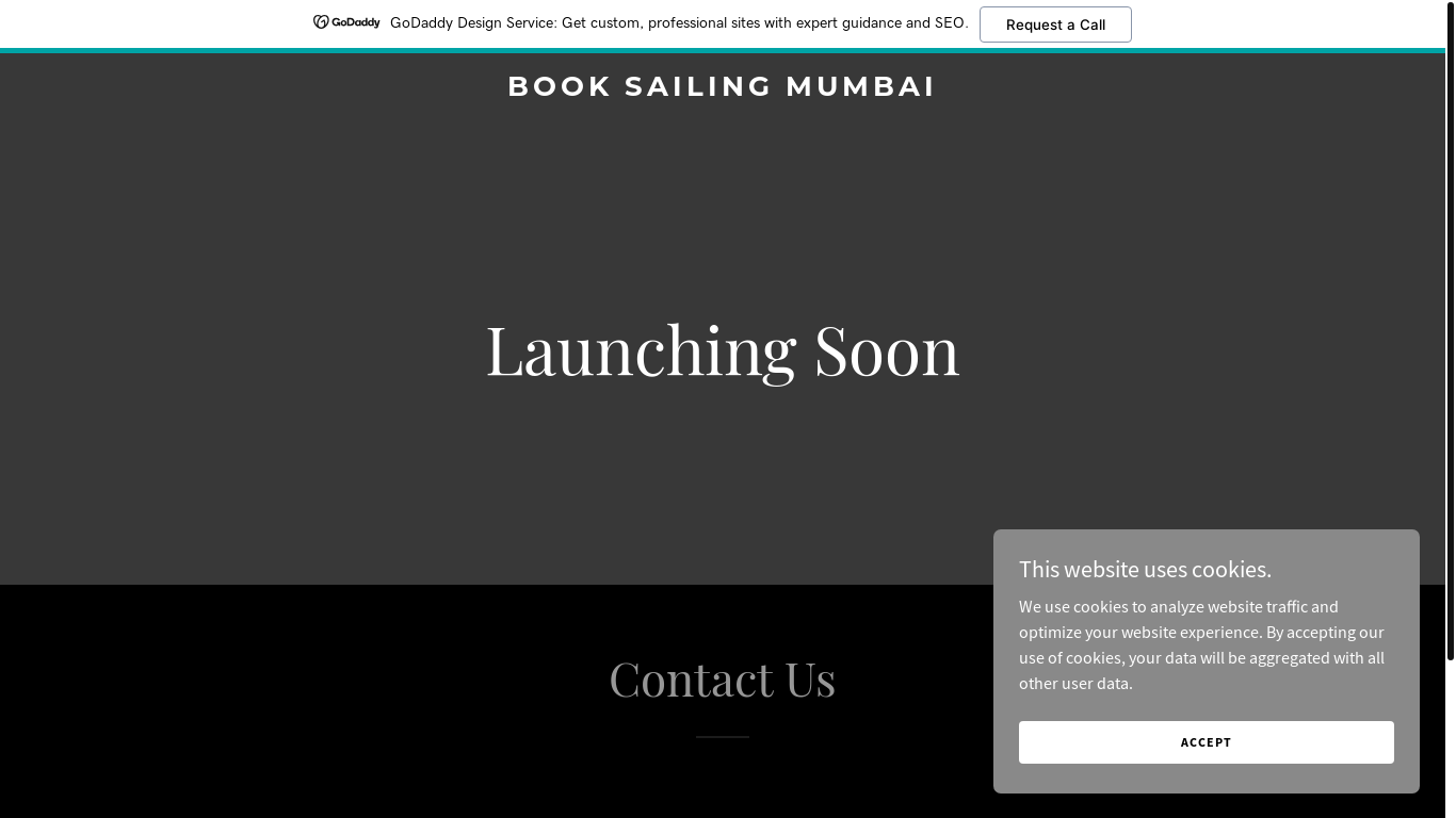 website screenshot of https://booksailingmumbai.com/