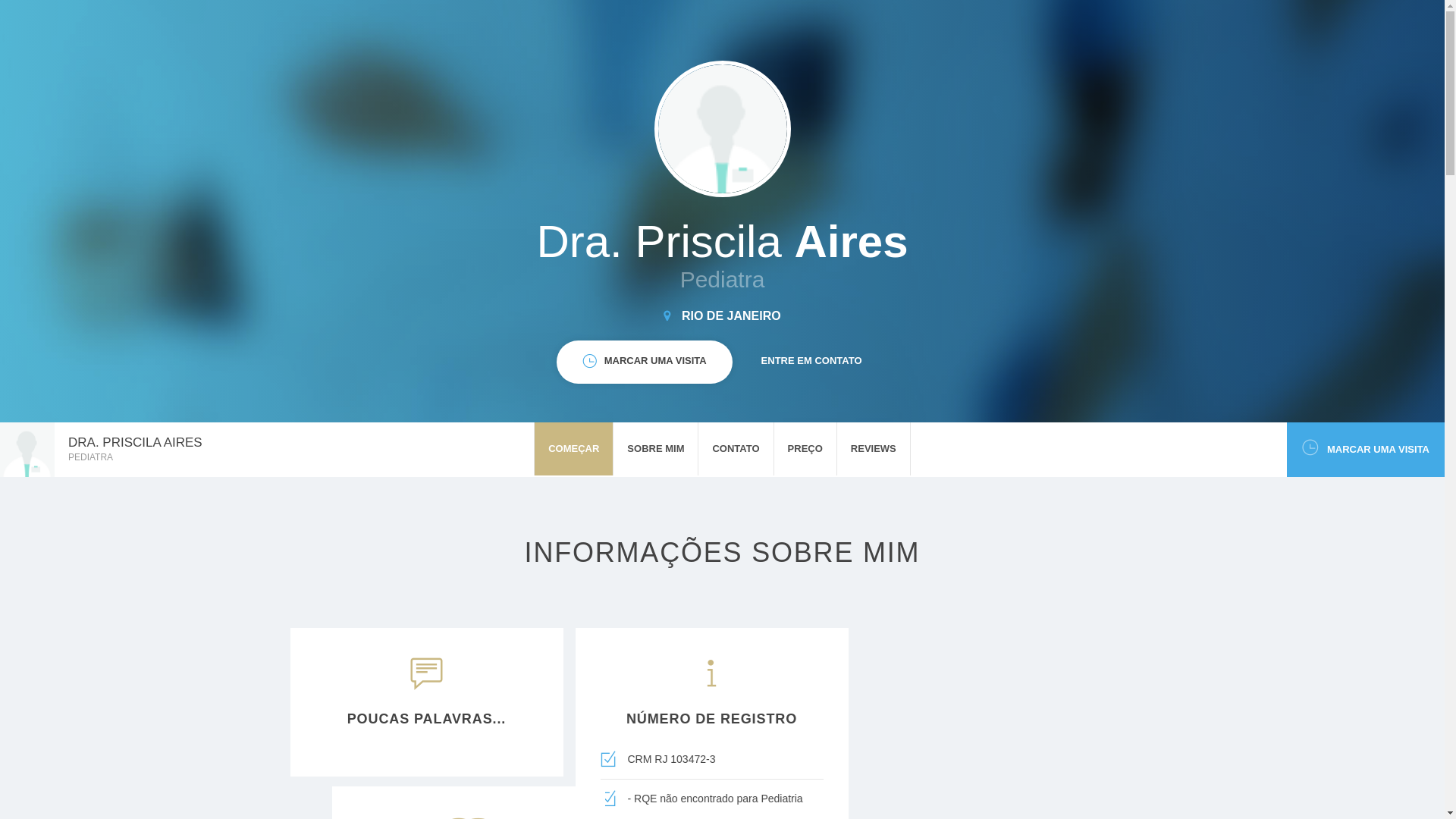 website screenshot of https://priscilaaires.com/