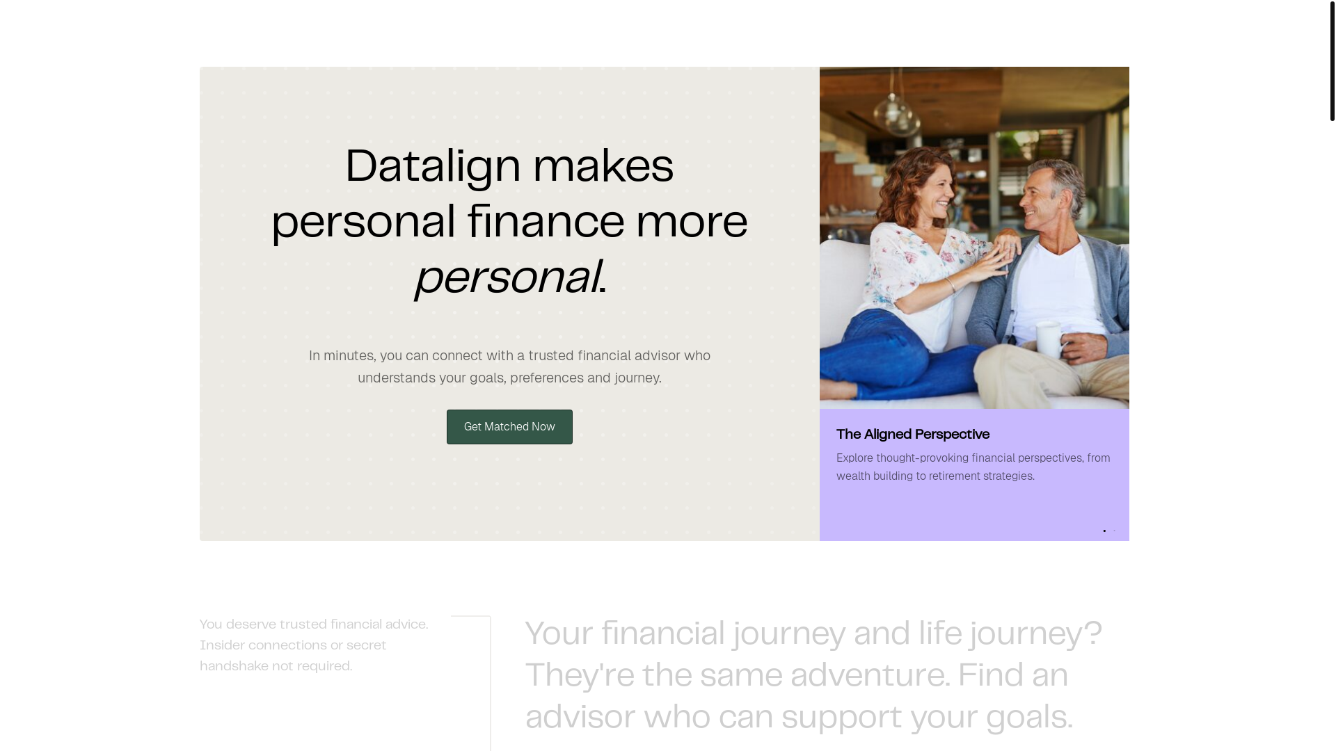 website screenshot of https://dataalignadvisory.com/