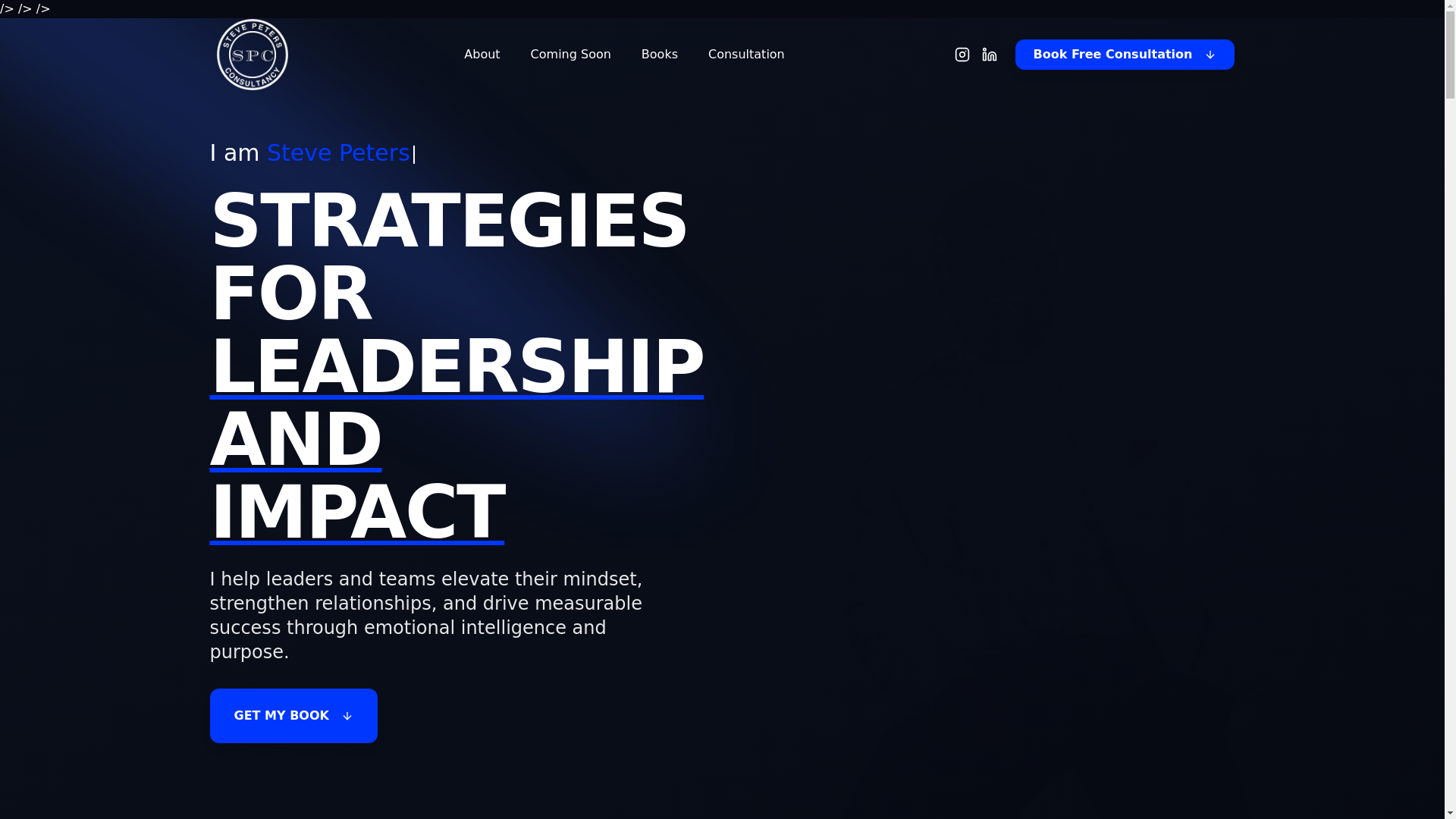 website screenshot of https://steve-peters.pages.dev/