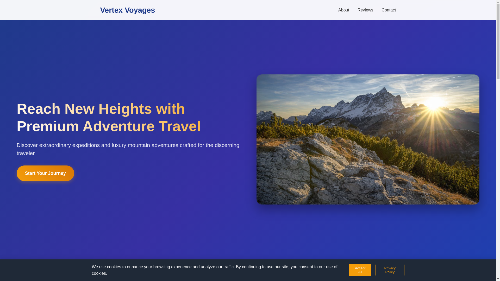 website screenshot of https://vertexvoyages.live/