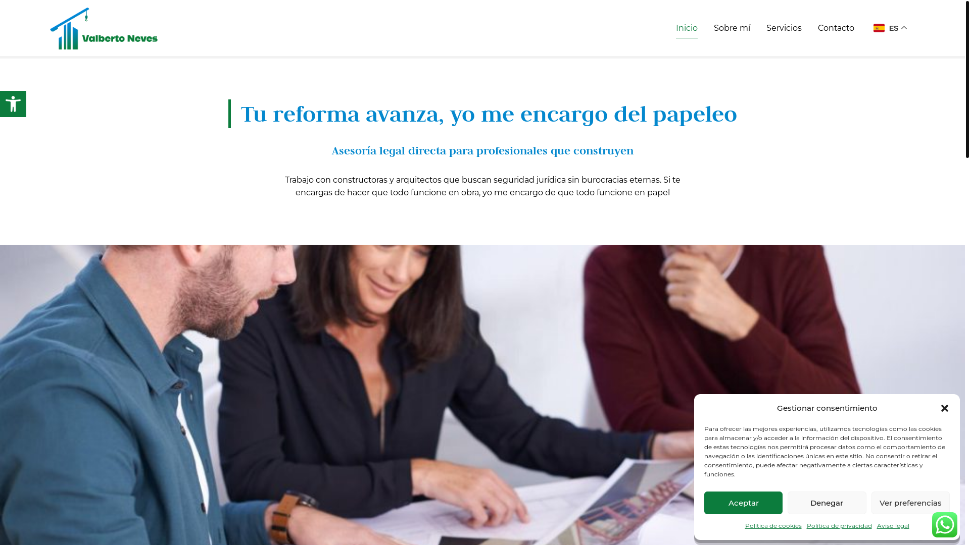 website screenshot of https://valbertoneves.com/