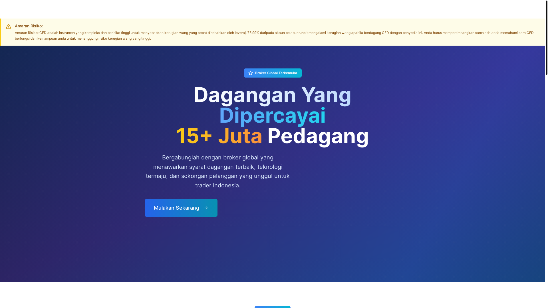 website screenshot of https://xmbroker-indonesia.com/