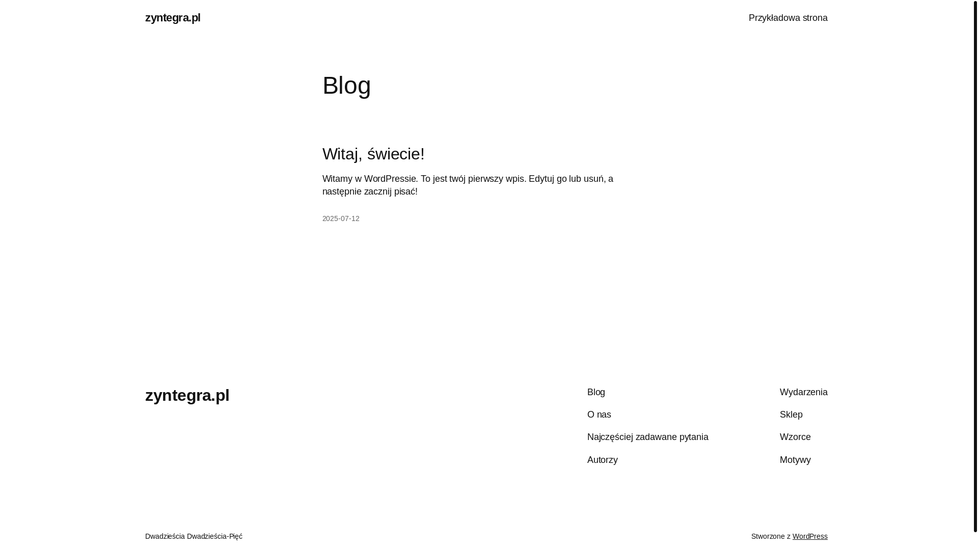 website screenshot of https://zyntegra.pl/