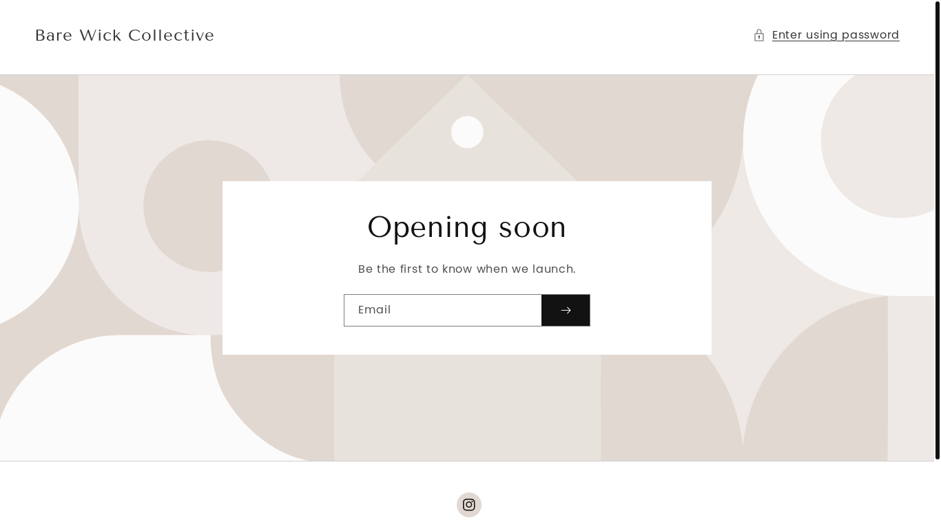 website screenshot of https://barewickcollective.com/
