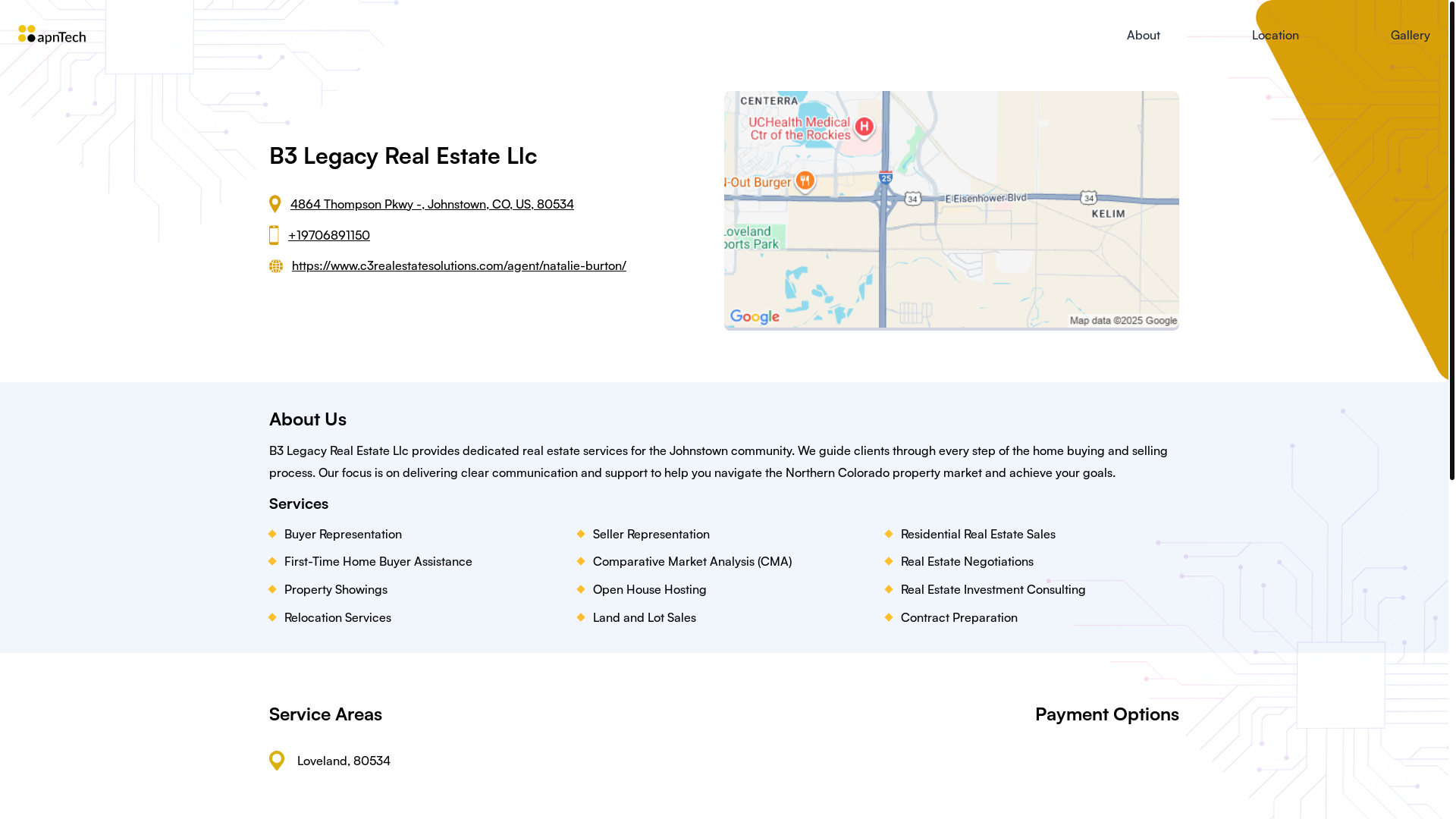 website screenshot of https://b3legacyrealestatellc.online/
