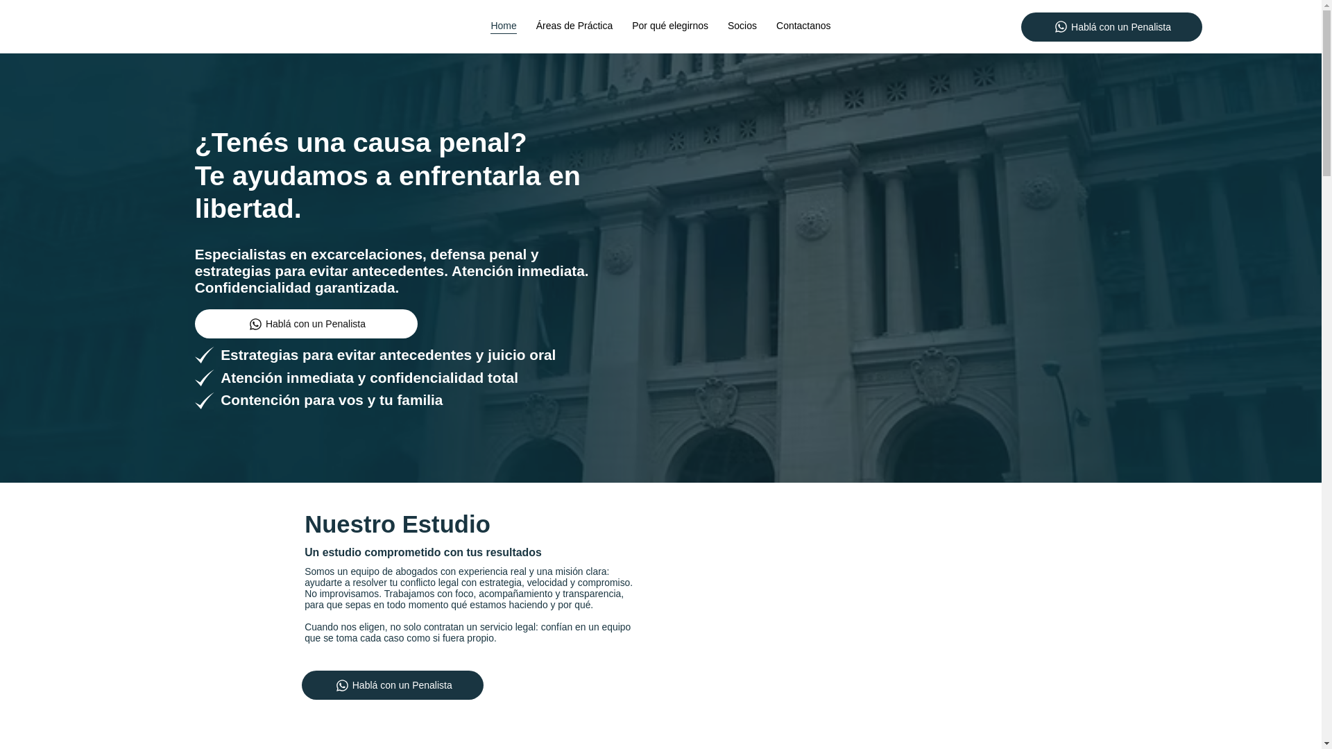website screenshot of https://sagastaruizabogados.com/