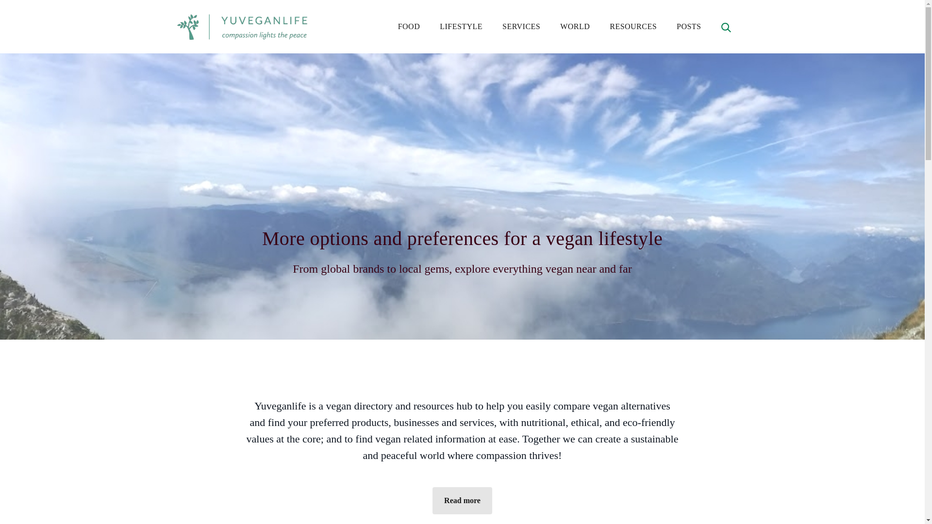 website screenshot of https://yuvegan-staticweb.pages.dev/