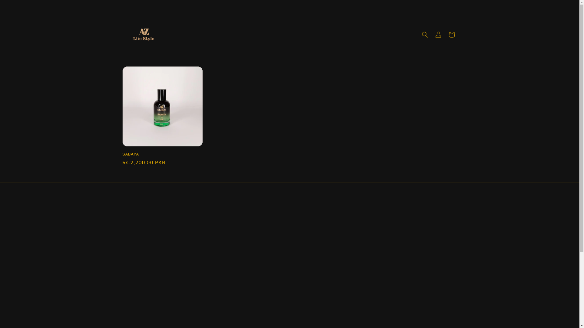 website screenshot of https://azlifestyle.shop/