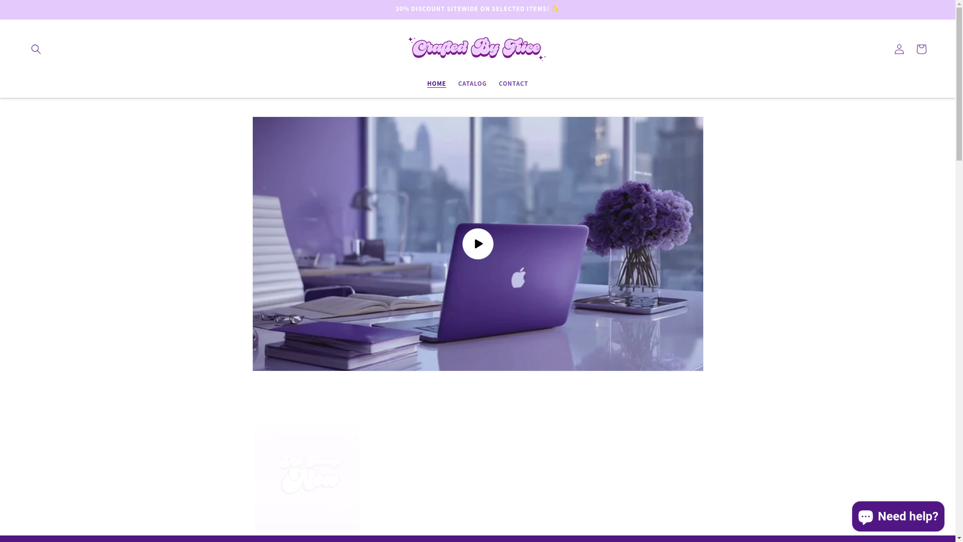 website screenshot of https://craftedbytrice.com/