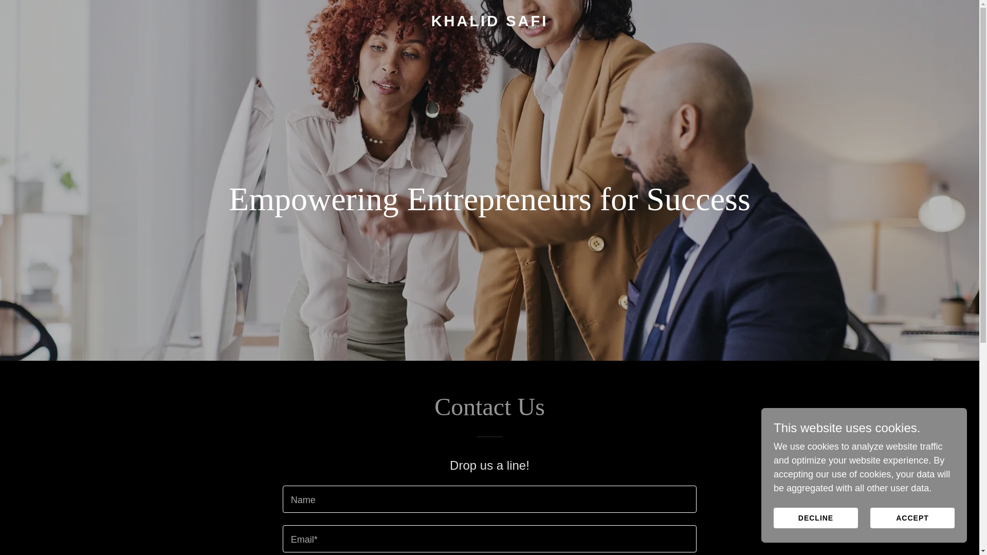 website screenshot of https://khalidsafi.fr/