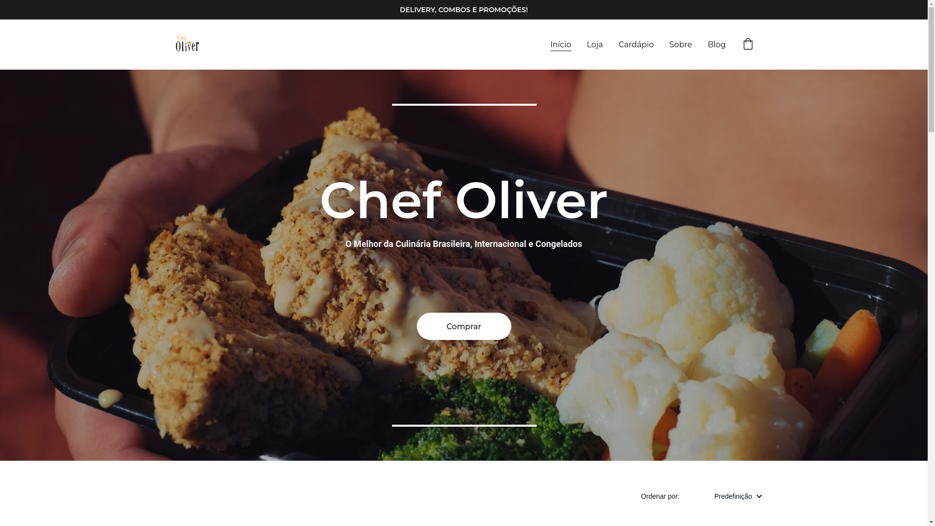 website screenshot of https://chefoliver.com.br/