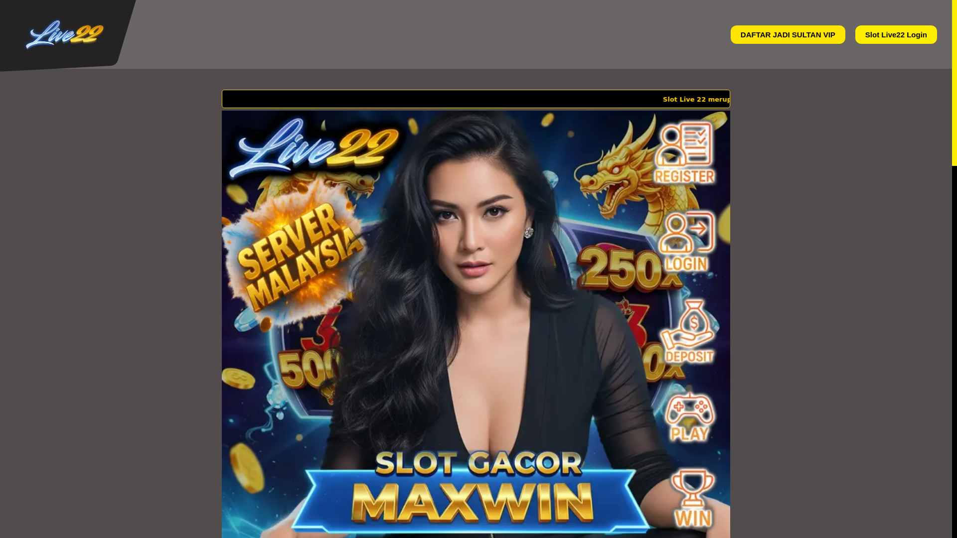 website screenshot of https://slotlive22gacor.pages.dev/