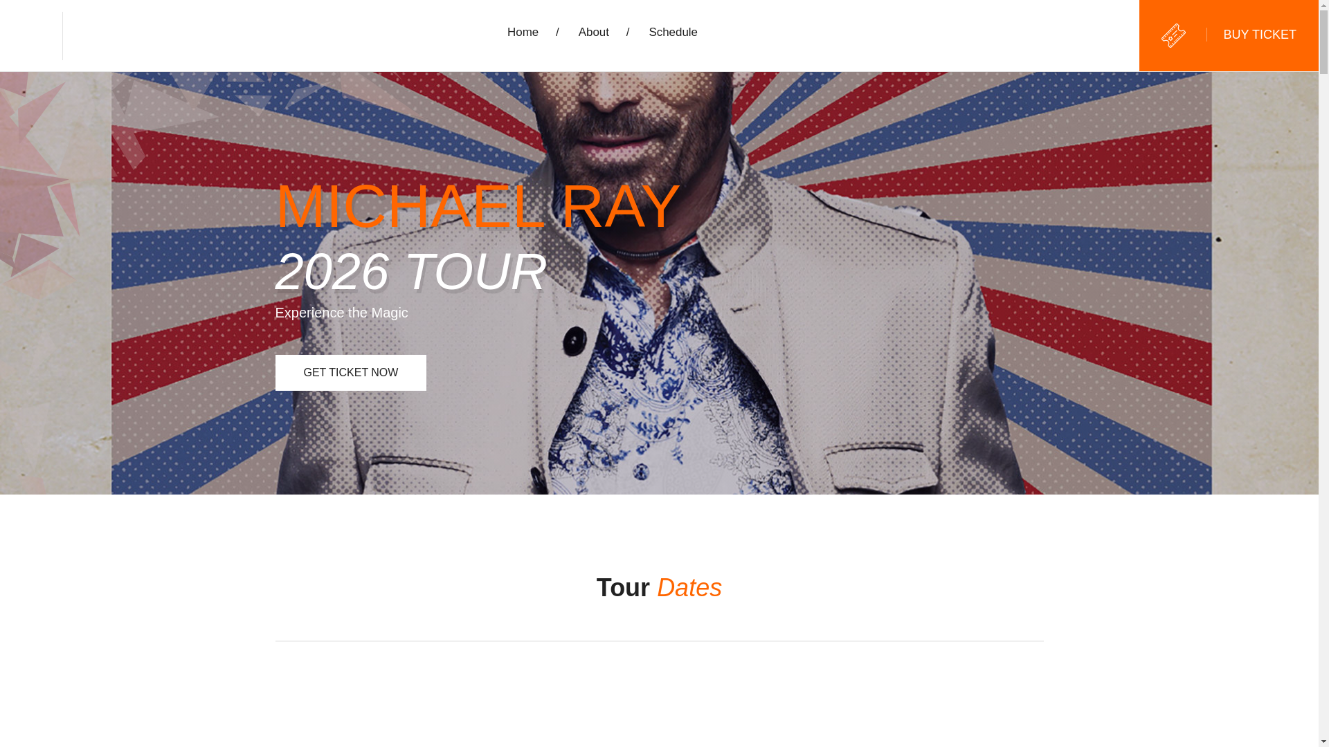 website screenshot of https://michaelraytour.us/