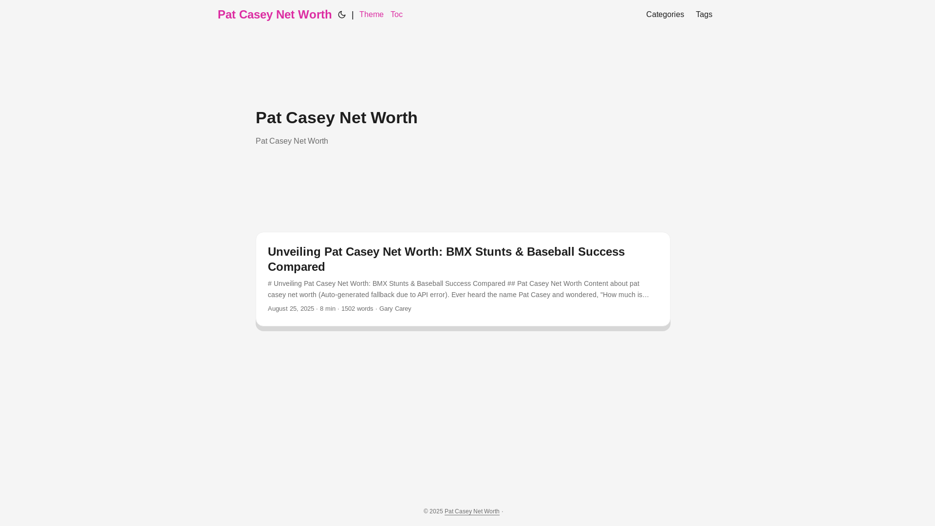 website screenshot of https://pat-casey-net-worth.pages.dev/