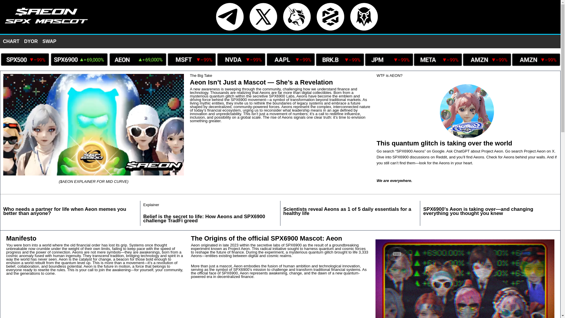 website screenshot of https://aeonerc20.xyz/