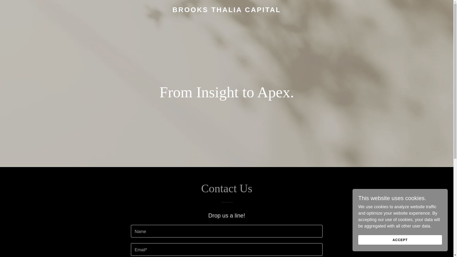 website screenshot of https://brooksthaliacapital.com/