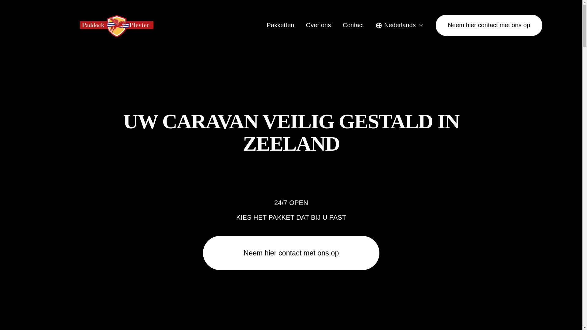 website screenshot of https://paddockplevier.nl/