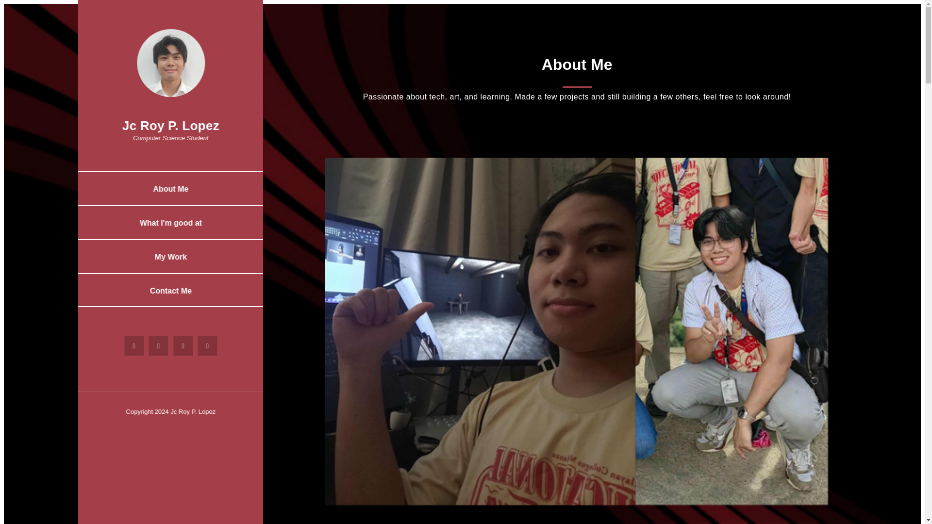 website screenshot of https://chasejace-me.dev/