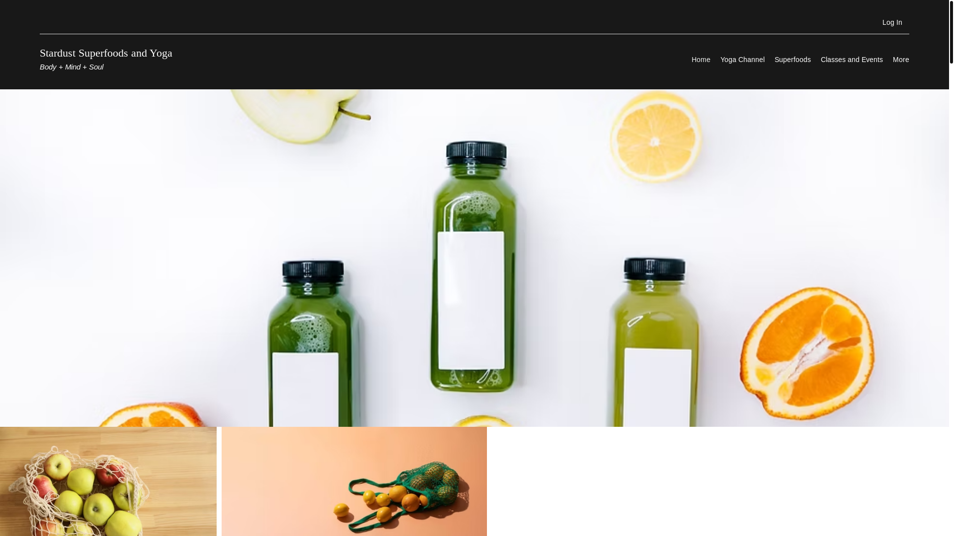 website screenshot of https://stardustsuperfoodsandjuice.com/