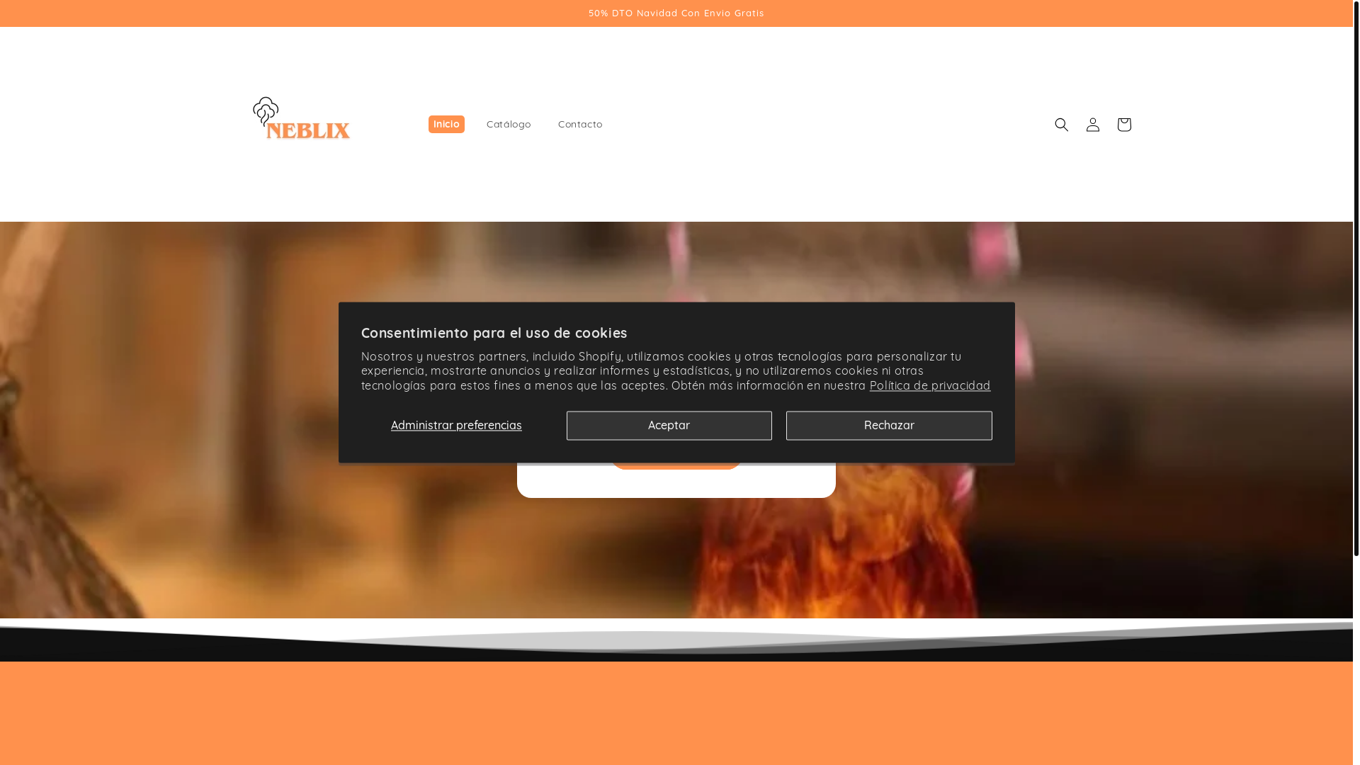 website screenshot of https://neblex.store/