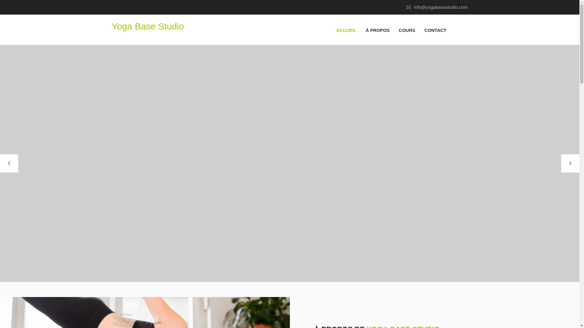 website screenshot of https://yogabasestudio.fr/
