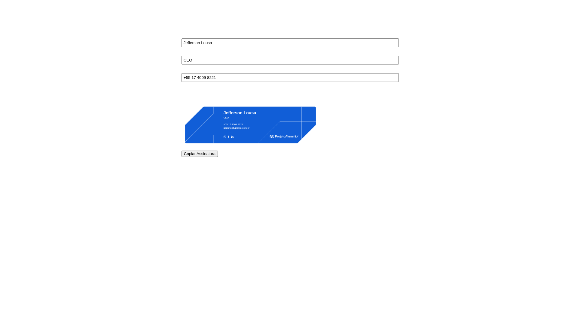 website screenshot of https://aluminio-project.pages.dev/