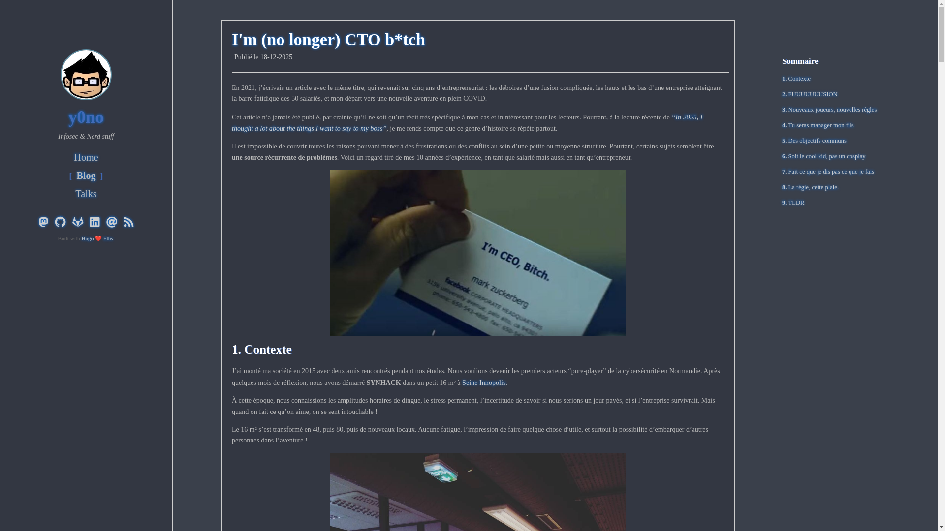 website screenshot of https://y0no.fr/posts/no-longer-cto/