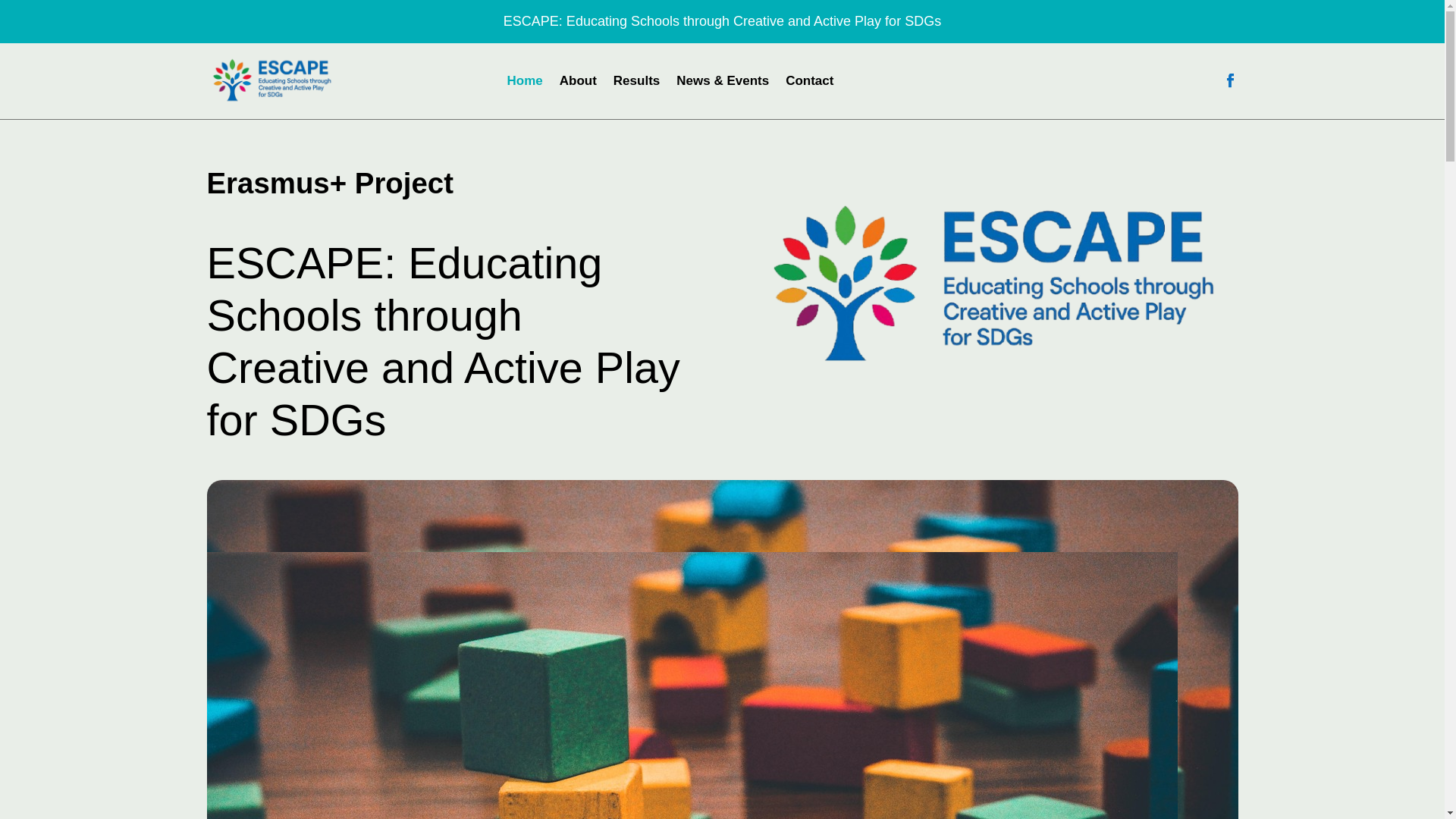 website screenshot of https://escape-erasmus-project.eu/