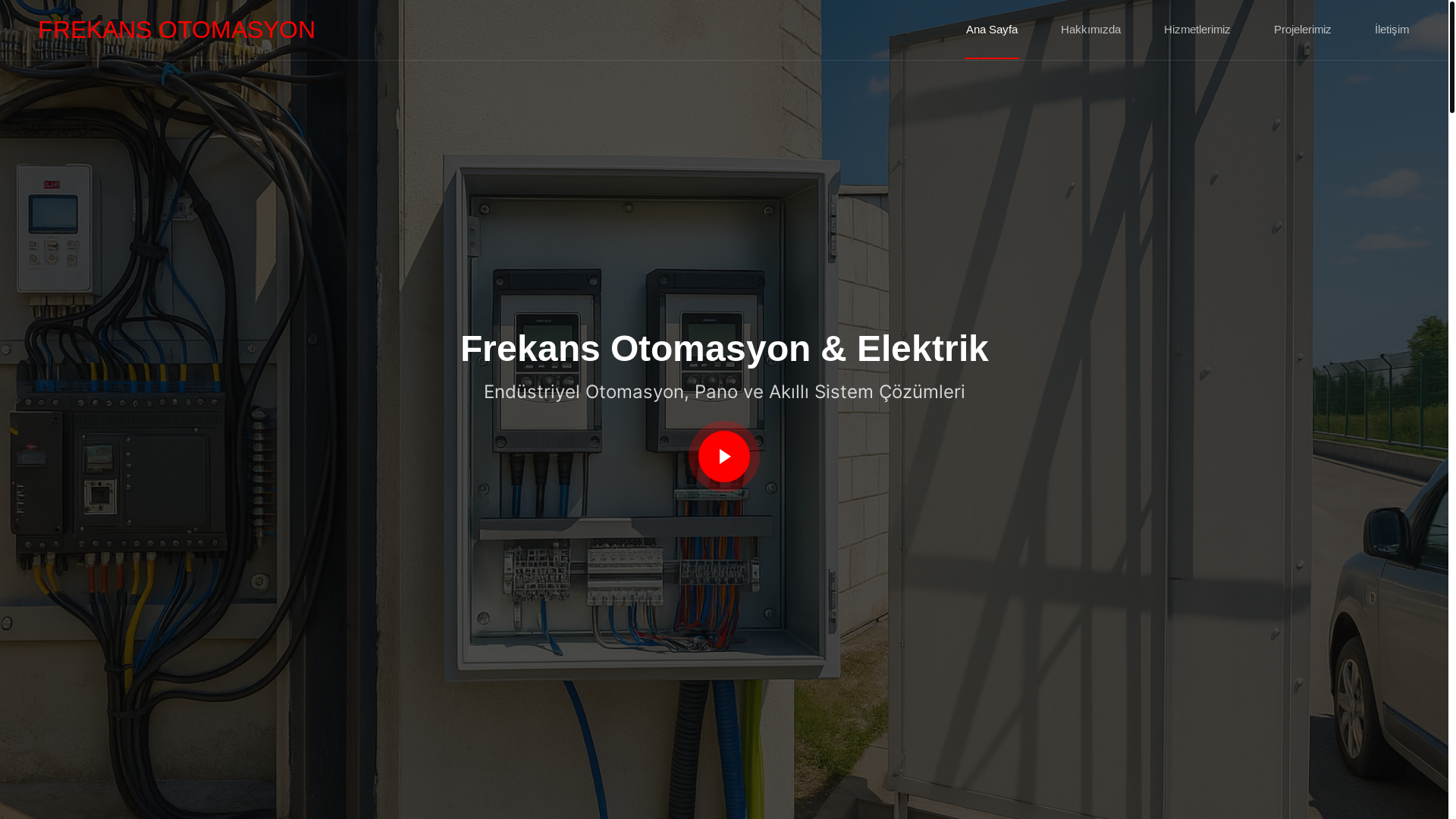 website screenshot of https://frekansotomasyonelektrik.com/