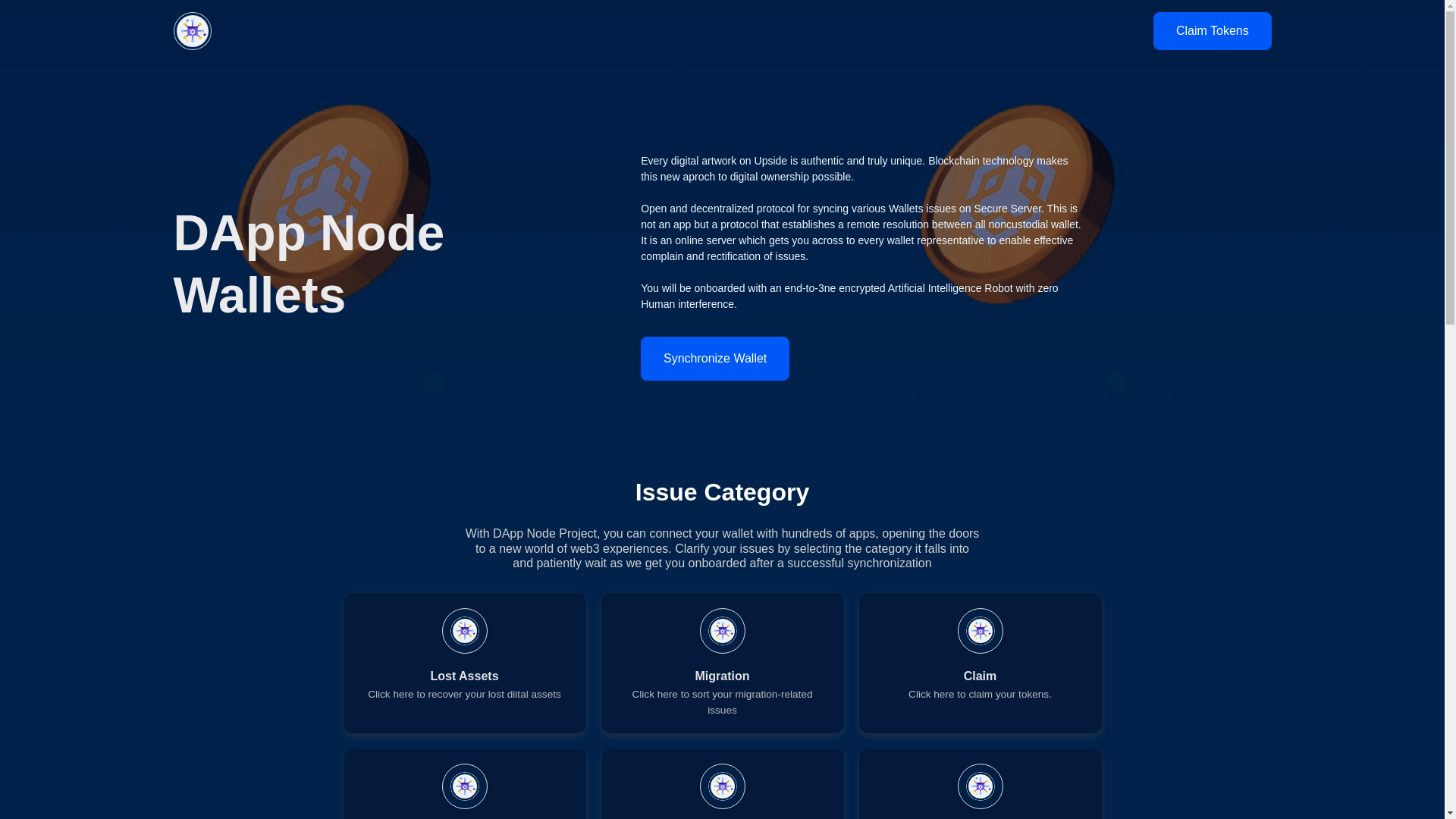 website screenshot of https://dappnodewallet.pages.dev/