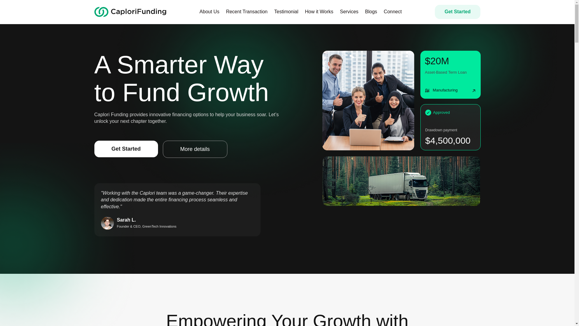 website screenshot of https://caplorinetworks.info/