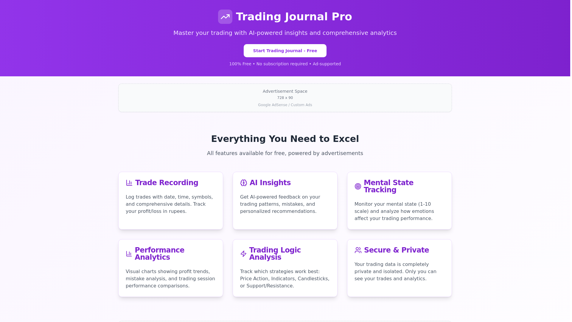 website screenshot of https://mytradebook.co/