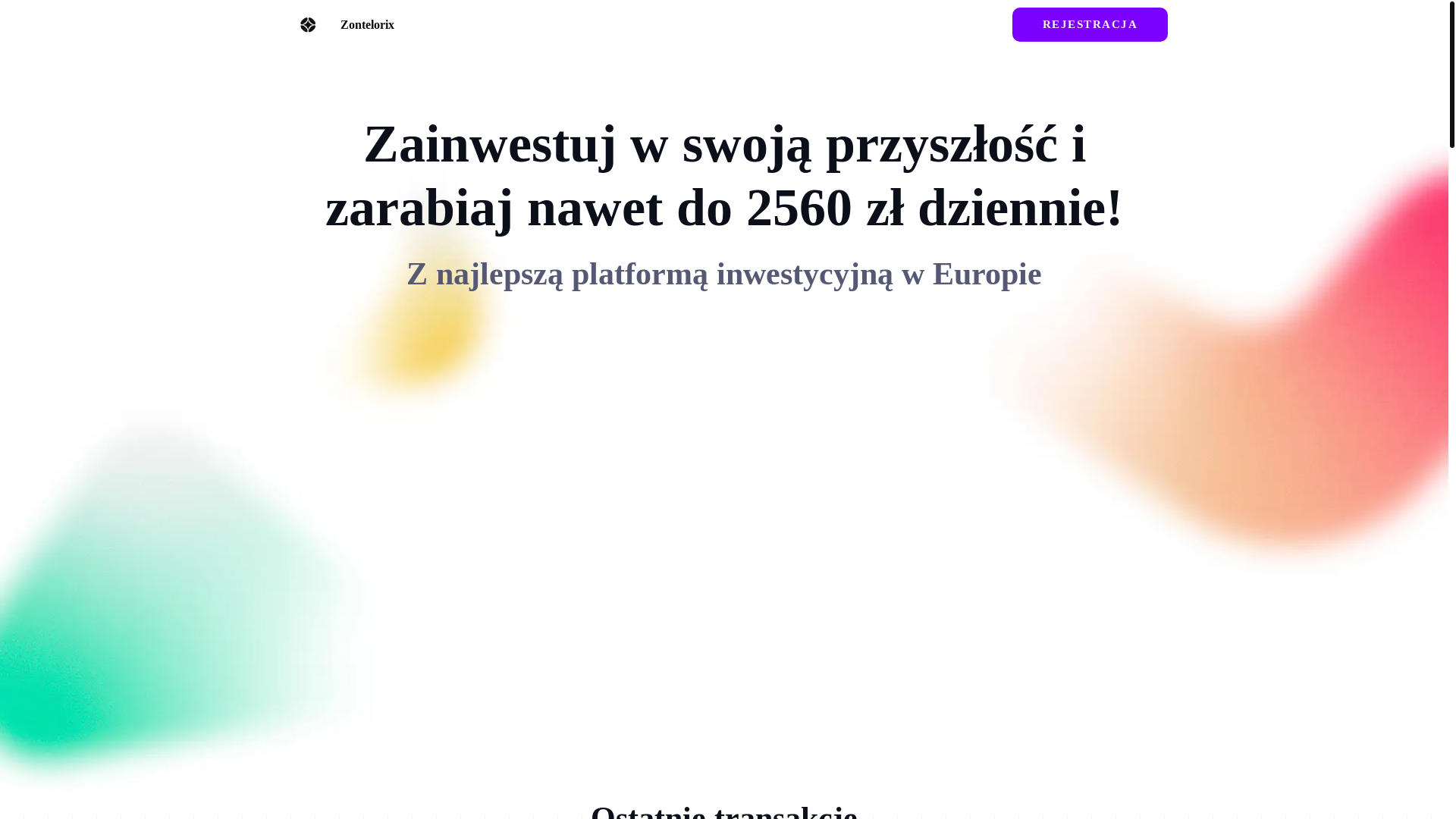 website screenshot of https://zontelorix.org/