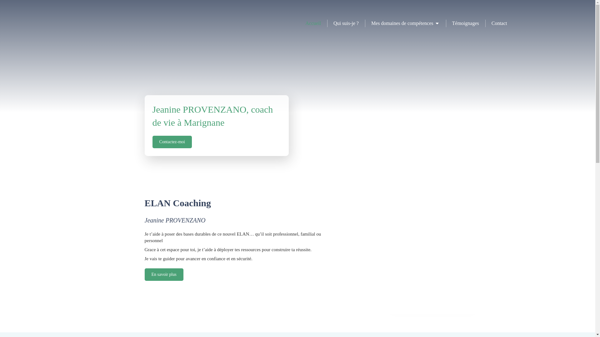 website screenshot of https://elancoaching13.fr/
