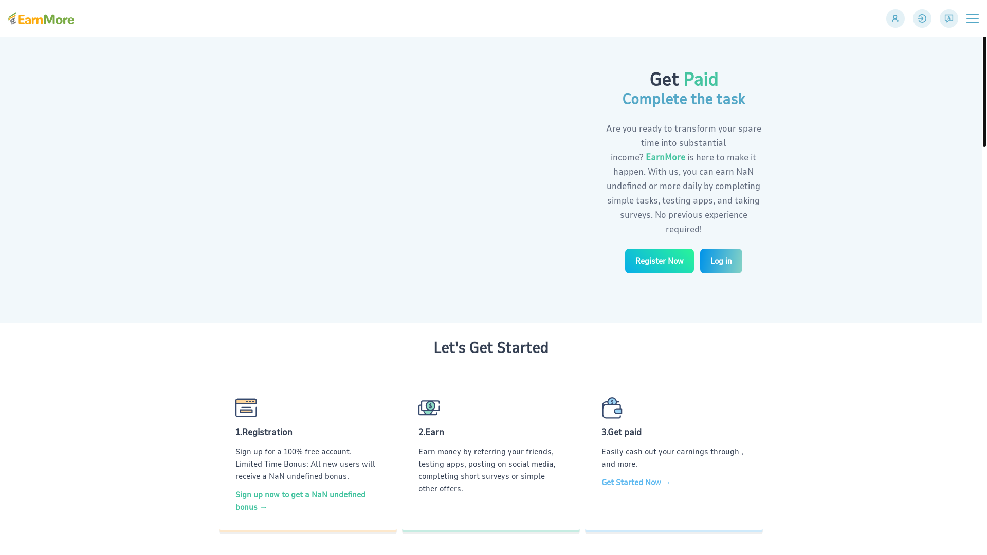 website screenshot of https://earnmodf-cuyaad.xyz/