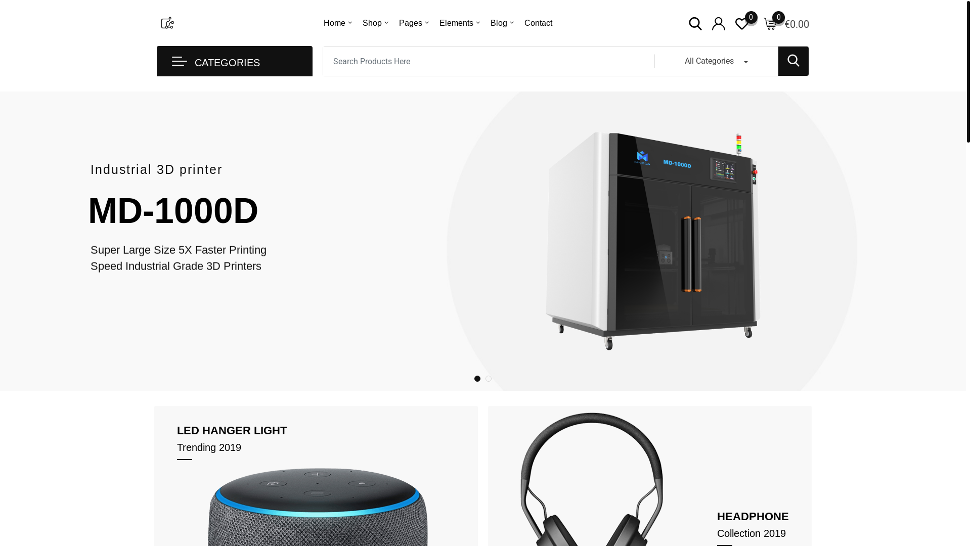 website screenshot of https://techdistro.eu/