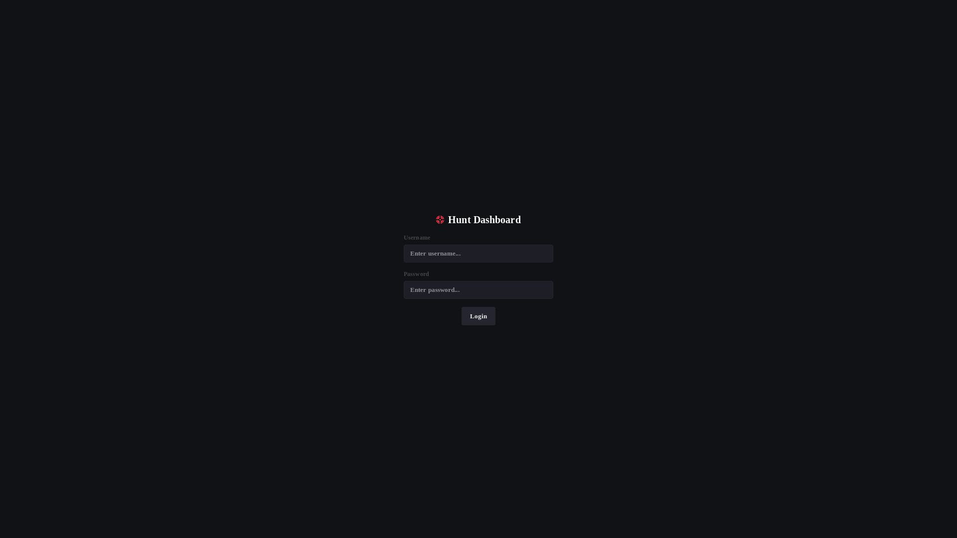 website screenshot of https://hunt-dashboard.pages.dev/